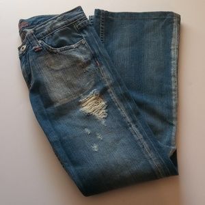 Miss Me Womens Ripped Faded Size 27 Blue Jeans
